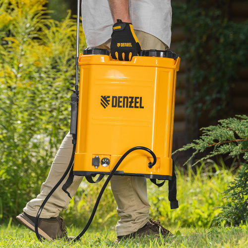 Опрыскиватель ранцевый аккумуляторный D-16LA, 16 л, 12 В, 8 Ач Denzel по ценам производителя в Челябинске с доставкой по всей России