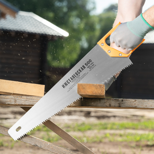 Ножовка по дереву, 500 мм, шаг зубьев 6.5 мм, пластиковая рукоятка по ценам производителя в Челябинске с доставкой по всей России