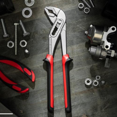 Клещи переставные Nickel (белый) 250 мм, хром-ванадий, двухкомпонентные рукоятки Matrix по ценам производителя в Челябинске с доставкой по всей России