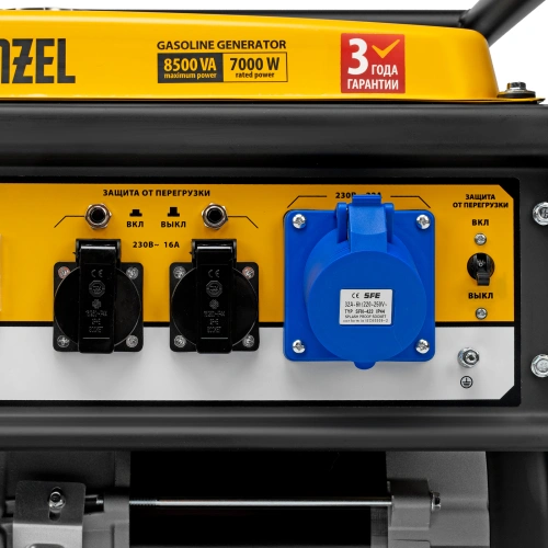 Генератор бензиновый GE 8900, 8.5 кВт, 220 В/50 Гц, 25 л, ручной старт Denzel по ценам производителя в Челябинске с доставкой по всей России