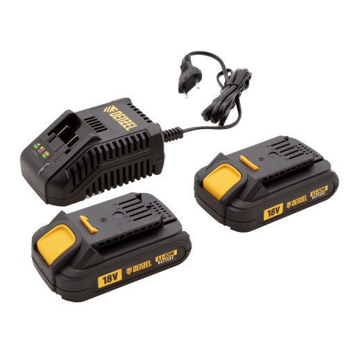 Дрель-шуруповерт аккумуляторная CDL-IB-18-02, Li-Ion, 18 В, 2 акк. Denzel по ценам производителя в Челябинске с доставкой по всей России