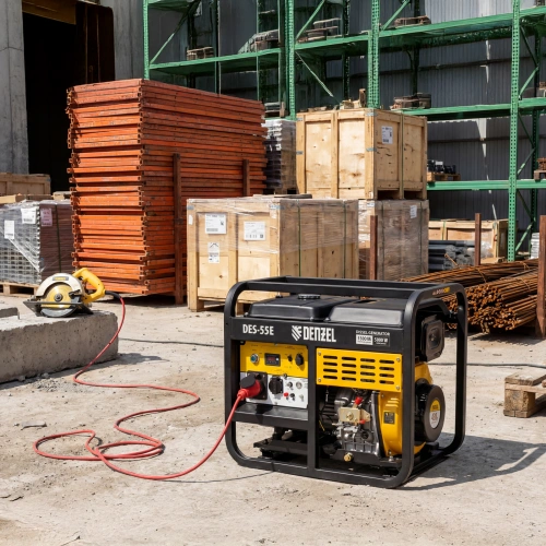 Генератор дизельный DES-55E, 5,5 кВт, 230 В, 11 л, электростартер Denzel по ценам производителя в Челябинске с доставкой по всей России