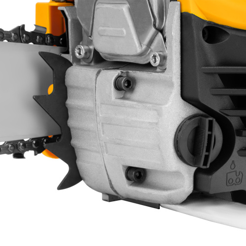 Пила цепная бензиновая DS-5218, шина 45 см, 52 см3, 3 л.с, шаг 0,325, паз 1,5 мм, 72 звена Denzel по ценам производителя в Челябинске с доставкой по всей России