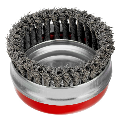 Щетка для УШМ Heavy Duty, 125 мм, М14, "чашка", крученая проволока 0.5 мм Matrix по ценам производителя в Челябинске с доставкой по всей России