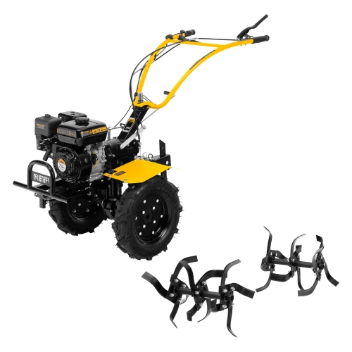 Мотоблок DPT-270X, 7 л.с, дисковое сцепление, ширина 90 см, глубина 35 см, фрез 3 х 4, ВОМ, передачи 2В/1Н Denzel по ценам производителя в Челябинске с доставкой по всей России