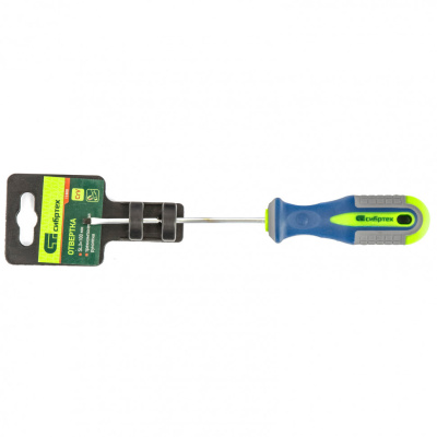 Отвертка, SL3 х 100 мм, CrV, трехкомпонентная рукоятка Сибртех по ценам производителя в Челябинске с доставкой по всей России