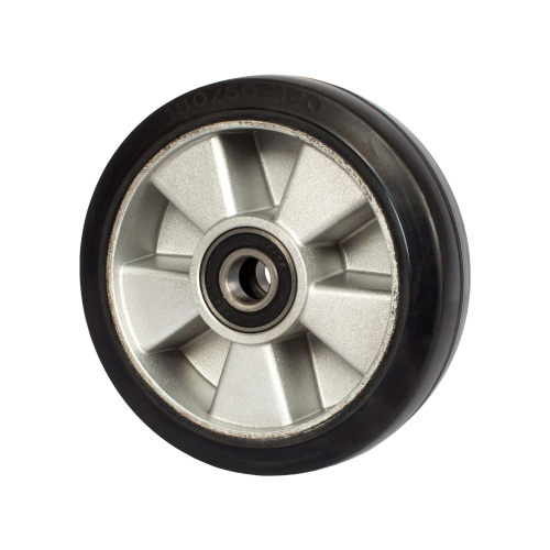 Колесо гидравлической тележки с подшипниками, резина, 180 х 50мм по ценам производителя в Челябинске с доставкой по всей России