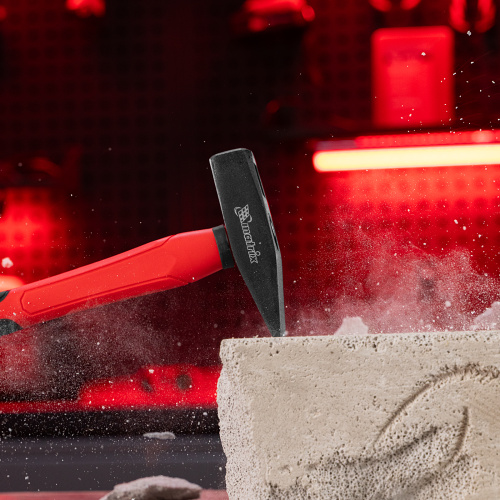 Молоток слесарный optimal, 400 г, фибергласовая обрезиненная рукоятка, квадратный боек Matrix по ценам производителя в Челябинске с доставкой по всей России