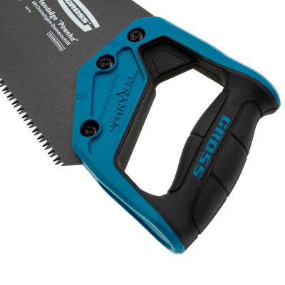 Ножовка по дереву "PIRANHA", 450 мм, 7 TPI, 3D-зуб, тефлоновое покрытие полотна, двухкомпонентная рукоятка Gross по ценам производителя в Челябинске с доставкой по всей России