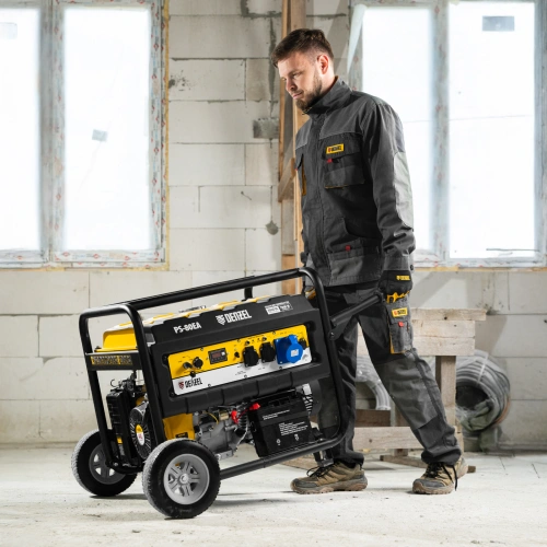 Генератор бензиновый PS 80 EA, 8.0 кВт, 230 В, 25 л, коннектор автоматики, электростартер Denzel по ценам производителя в Челябинске с доставкой по всей России