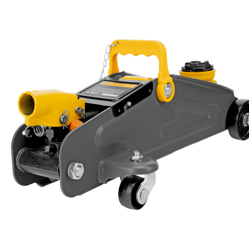 Домкрат гидравлический подкатной с фиксатором, 2 т, 130-330 мм, в кейсе Denzel по ценам производителя в Челябинске с доставкой по всей России