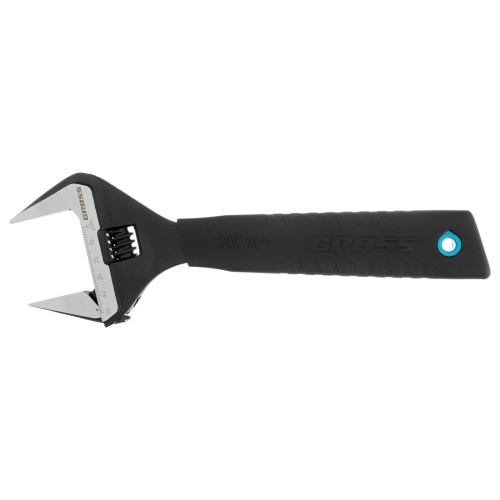 Ключ разводной, 250 мм, CrV, тонкие губки, защитные насадки Gross по ценам производителя в Челябинске с доставкой по всей России