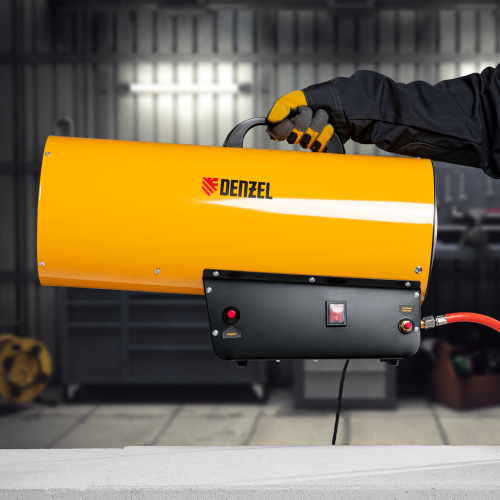 Газовая тепловая пушка GHG-50, 50 кВт, 1400 м3/ч, пропан-бутан Denzel по ценам производителя в Челябинске с доставкой по всей России