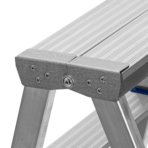 Стремянка двусторонняя 5 ступеней, алюминиевая, Сибртех по ценам производителя в Челябинске с доставкой по всей России