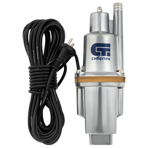 Вибрационный насос СВН300-10, верхний забор, 300 Вт, напор 75 м, 1200 л/ч, кабель 10 м Сибртех, 1200 л/ч по ценам производителя в Челябинске с доставкой по всей России