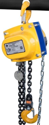 Таль ручная шестеренная цепная стационарная ТРШСп 1,0 т 12 м по ценам производителя в Челябинске с доставкой по всей России