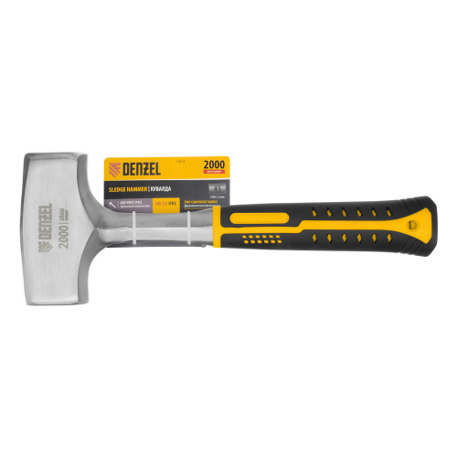 Кувалда 2 кг, цельнометаллическая, двухкомпонентная рукоятка Denzel по ценам производителя в Челябинске с доставкой по всей России