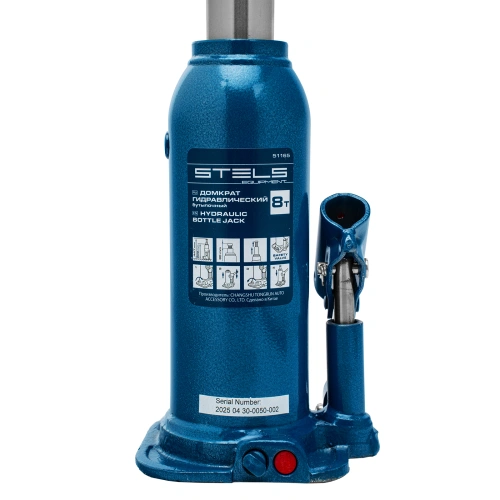 Домкрат гидравлический бутылочный, 8 т, h подъема 222-447 мм Stels по ценам производителя в Челябинске с доставкой по всей России