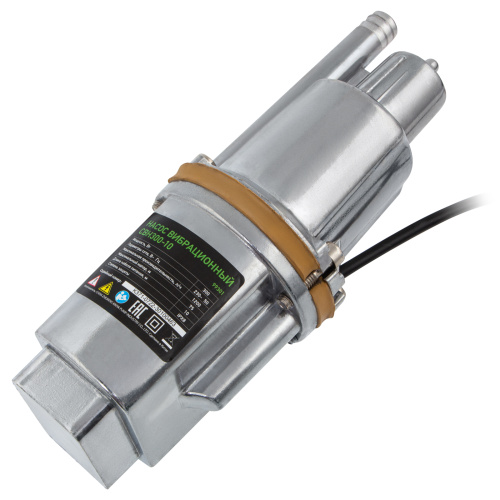 Вибрационный насос СВН300-10, верхний забор, 300 Вт, напор 75 м, 1200 л/ч, кабель 10 м Сибртех, 1200 л/ч по ценам производителя в Челябинске с доставкой по всей России