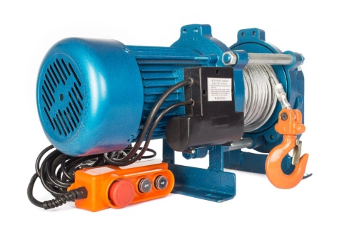 Лебедка электрическая  500/1000 кг  30/15 м с канатом 220 В TOR KCD по ценам производителя в Челябинске с доставкой по всей России