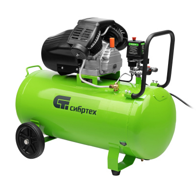 Компрессор воздушный КК-2200/100, 2,2 кВт, 350 л/мин, 100 л, прямой привод, масляный Сибртех по ценам производителя в Челябинске с доставкой по всей России