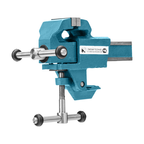 Тиски слесарные, 63 мм, крепление для стола, винтовой зажим (Глазов) по ценам производителя в Челябинске с доставкой по всей России