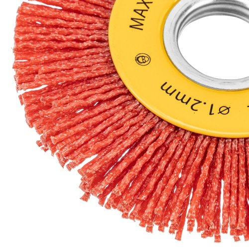 Щетка для УШМ, 100 мм, Плоская, нейлоновая щетина, посадка 22,2 мм Denzel по ценам производителя в Челябинске с доставкой по всей России