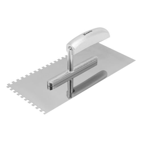 Гладилка из нержавеющей стали, 280 х 130 мм, деревянная ручка, зуб 6 х 6 мм Matrix по ценам производителя в Челябинске с доставкой по всей России