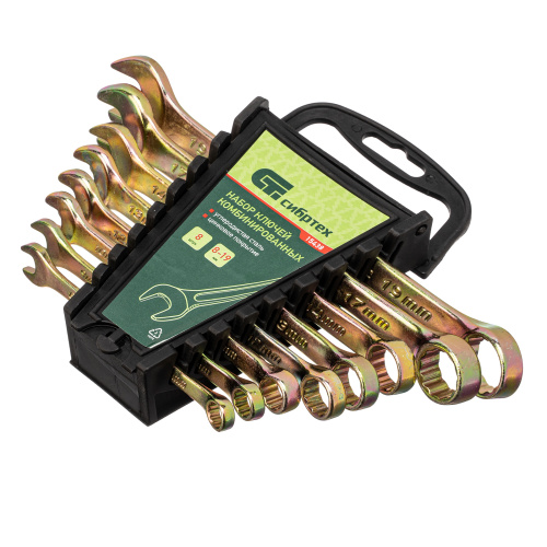 Набор ключей комбинированных 8-19 мм, 8 шт Сибртех по ценам производителя в Челябинске с доставкой по всей России