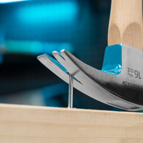 Молоток-гвоздодер, 450 г, угол 75, магнит, обрезиненная рукоятка American hickory GROSS по ценам производителя в Челябинске с доставкой по всей России