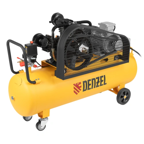 Компрессор воздушный BCW3000-T/100, ременный привод, 3.0 кВт, 100 литров, 520 л/мин Denzel по ценам производителя в Челябинске с доставкой по всей России