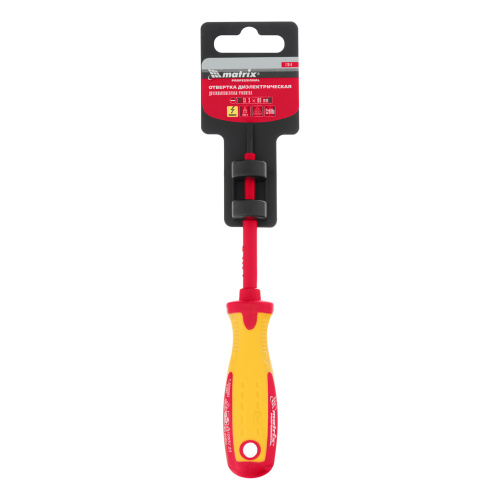 Отвертка Insulated, SL3 x 80 мм, CrMo, до 1000 В, двухкомпонентная рукоятка Matrix Professional по ценам производителя в Челябинске с доставкой по всей России