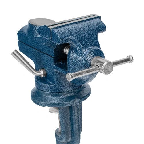 Тиски слесарные, настольные, поворотные, ширина рабочих губок 65 мм, наковальня Сибртех по ценам производителя в Челябинске с доставкой по всей России