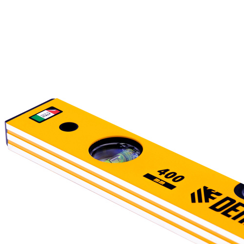 Уровень алюминиевый, 400 мм, фрезерованный, 3 глазка Denzel по ценам производителя в Челябинске с доставкой по всей России