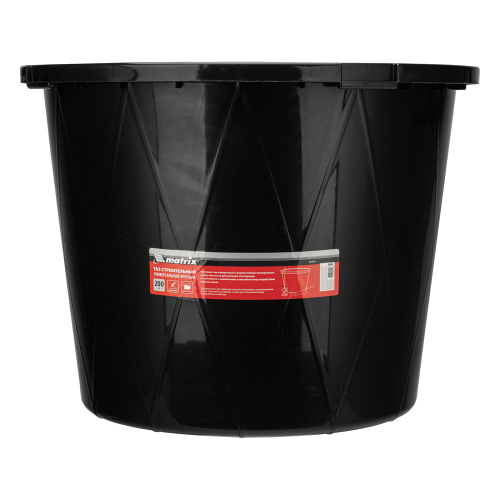 Таз строительный круглый универсальный, 200л, ударопрочный, с ребрами жесткости Matrix по ценам производителя в Челябинске с доставкой по всей России