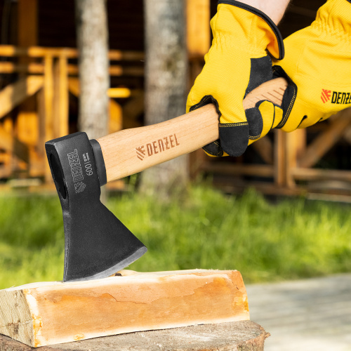 Топор, 600 г, кованый, буковое топорище Denzel по ценам производителя в Челябинске с доставкой по всей России