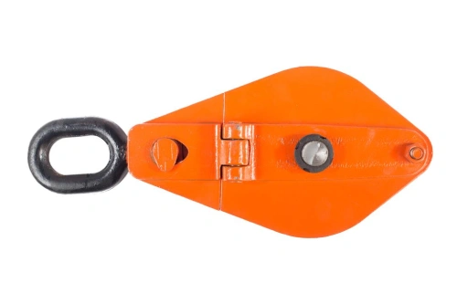 Блок монтажный однорольный с  ушком TOR 3,2 т с откидной щекой по ценам производителя в Челябинске с доставкой по всей России