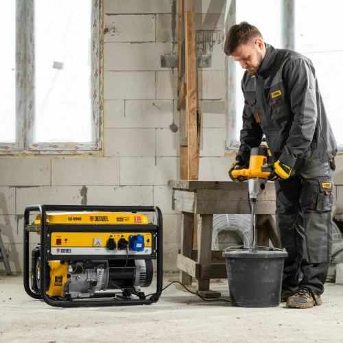 Генератор бензиновый GE 8900, 8.5 кВт, 220 В/50 Гц, 25 л, ручной старт Denzel по ценам производителя в Челябинске с доставкой по всей России