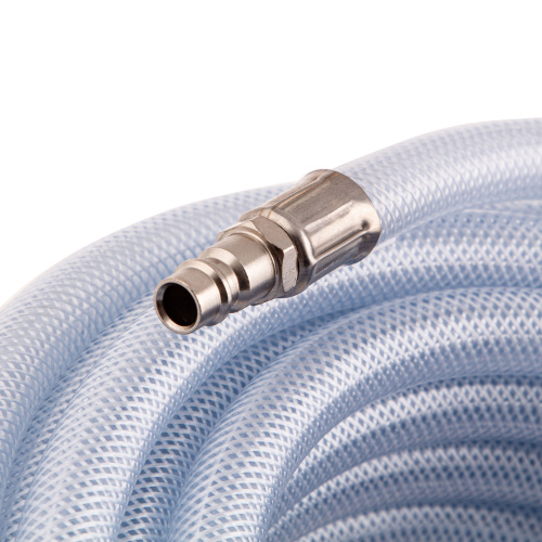 Шланг пневматический ПВХ, 10 x 16 мм, 18 бар, армированный, прозрачный, быстросъемное соединение, 30 м Stels по ценам производителя в Челябинске с доставкой по всей России