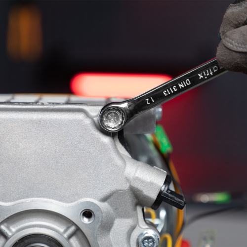 Набор ключей комбинированных, 6-22 мм, 12 шт, CrV, полированный хром Matrix по ценам производителя в Челябинске с доставкой по всей России