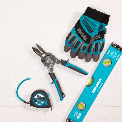 Ножницы по металлу"Piranha"усиленные, 255 мм, прямой рез, сталь СrMo, двухкомпонентные рукоятки Gross по ценам производителя в Челябинске с доставкой по всей России