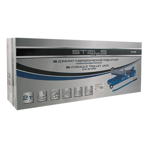 Домкрат гидравлический подкатной, 2 т, Low Profile, 80-380 мм Stels по ценам производителя в Челябинске с доставкой по всей России