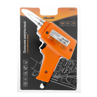 Паяльник импульсный с петлеобразным жалом, 100 Вт, 220 В Sparta по ценам производителя в Челябинске с доставкой по всей России
