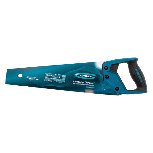 Ножовка по дереву "PIRANHA", 400 мм, 7 TPI, 3D-зуб, тефлоновое покрытие полотна, двухкомпонентная рукоятка Gross по ценам производителя в Челябинске с доставкой по всей России