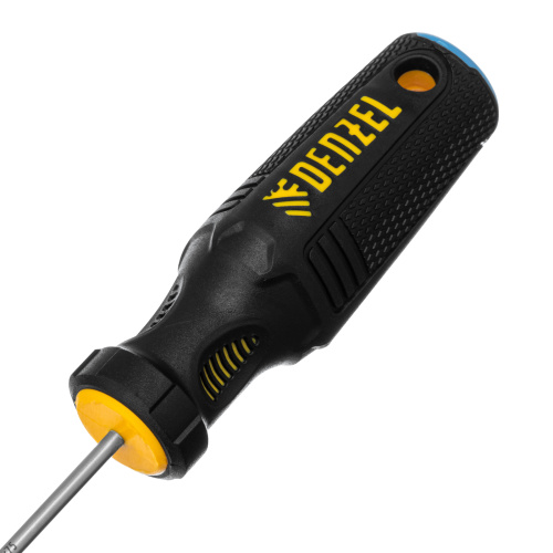 Отвертка, SL3х75 мм, S2, 3к рукоятка Denzel по ценам производителя в Челябинске с доставкой по всей России