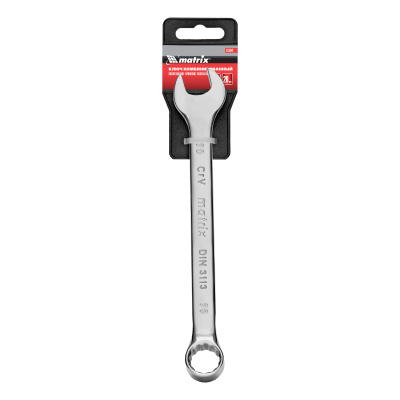 Ключ комбинированный, 20 мм, CrV, полированный хром Matrix по ценам производителя в Челябинске с доставкой по всей России