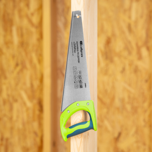 Ножовка по дереву"Зубец" для точных пильных работ, 350 мм, каленый зуб 2D, 14 TPI, двухкомпонентная рукоятка Сибртех по ценам производителя в Челябинске с доставкой по всей России