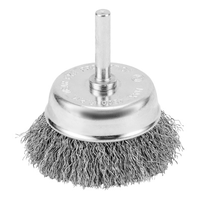 Щетка для дрели, 65 мм, "чашка" со шпилькой, витая проволока Сибртех по ценам производителя в Челябинске с доставкой по всей России