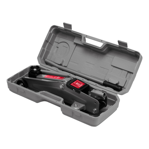 Домкрат гидравлический подкатной, 2 т, высота подъема 135-385 мм, в пластиковый кейсе Matrix по ценам производителя в Челябинске с доставкой по всей России