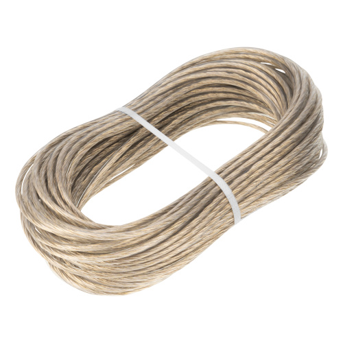 Трос металлополимерный прозрачный ПР-4.0, толщина 4.0 мм, моток 20 метров Сибртех по ценам производителя в Челябинске с доставкой по всей России